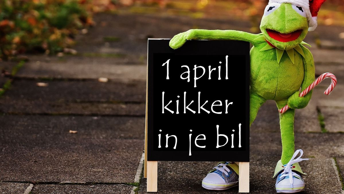 1 April kikker in je bil